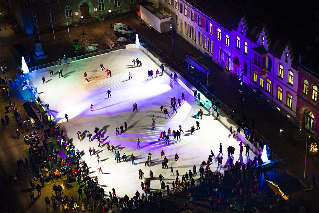 Skøytebanen Kompis på torget i Kristiansand